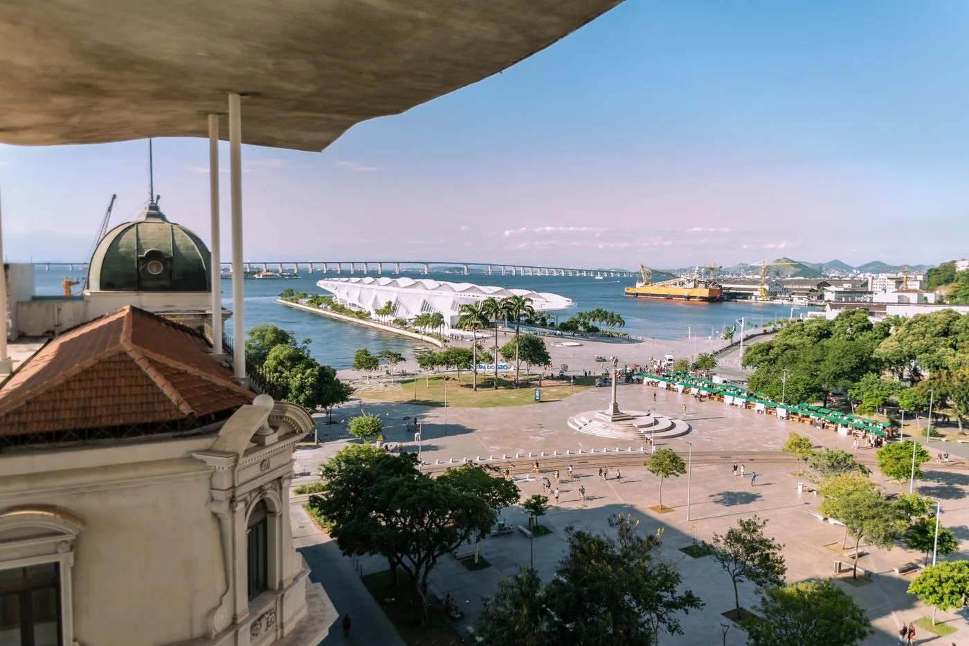 Plaza Mauá, Museo del Mañana y paisaje urbano de Río